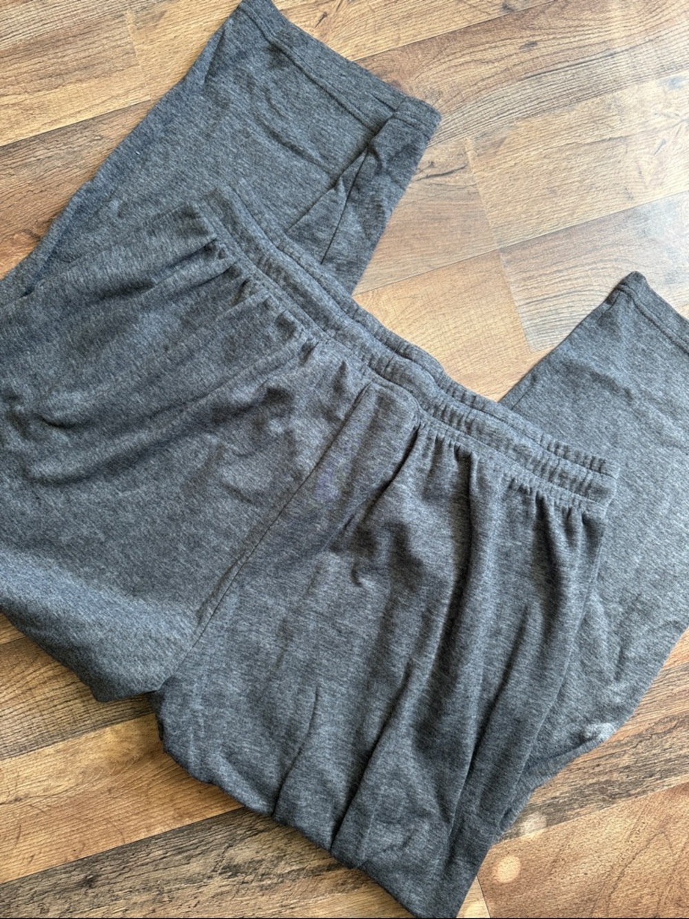 Cuddl Duds Women’s Cozy Heathered Gray Sweatpants with Drawstring Size XXL - Picture 3 of 3